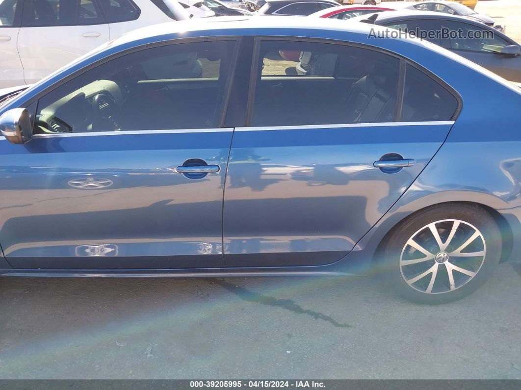 2017 Volkswagen Jetta 1.4t Se Blue vin: 3VWDB7AJ4HM294293