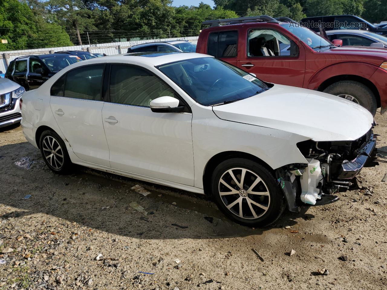 2017 Volkswagen Jetta Se White vin: 3VWDB7AJ4HM313036