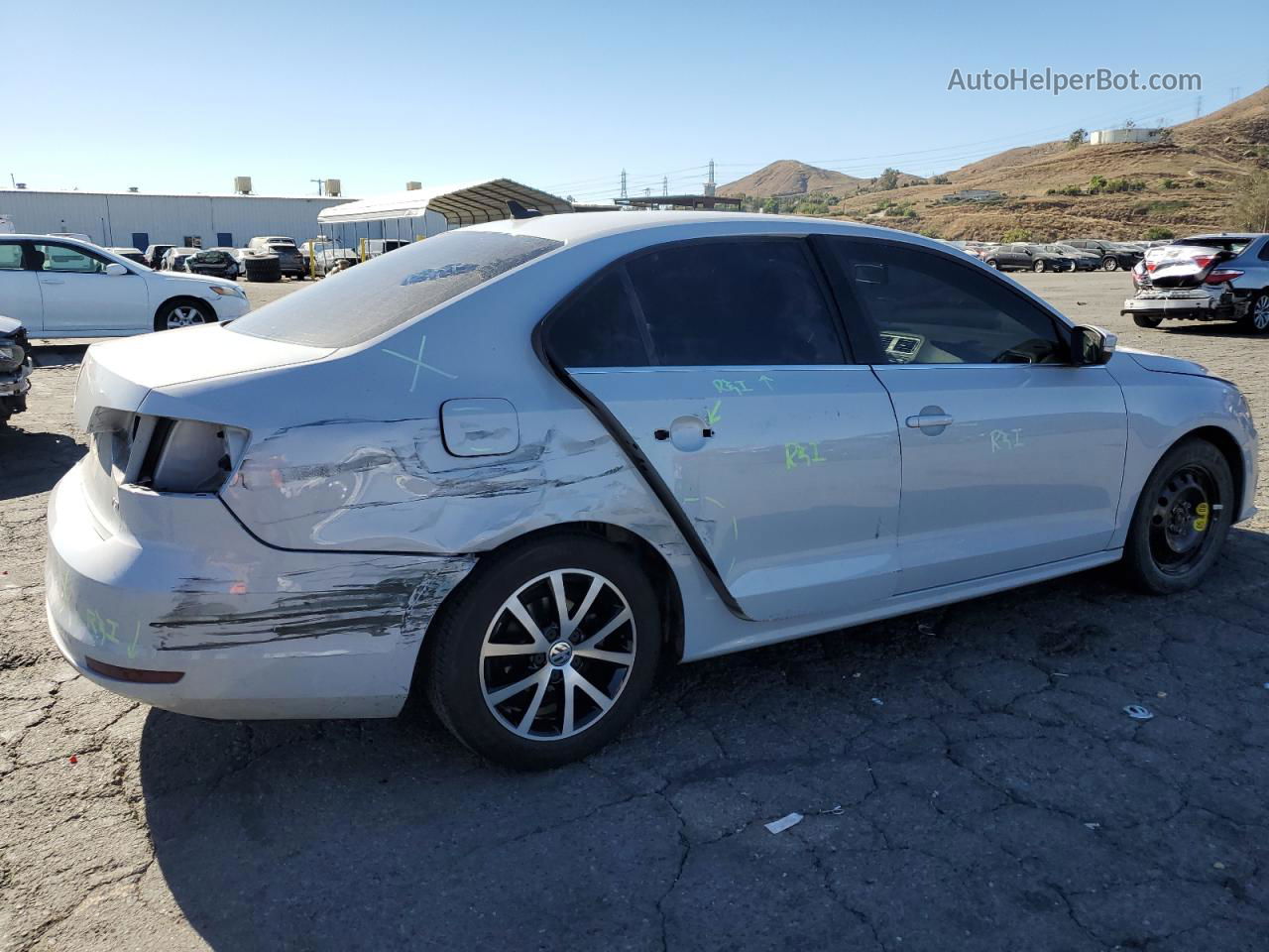 2017 Volkswagen Jetta Se White vin: 3VWDB7AJ4HM405117