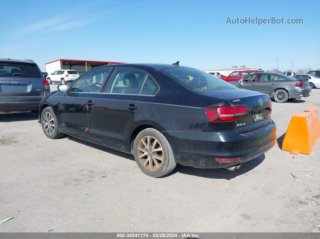 2018 Volkswagen Jetta 1.4t Se/1.4t Wolfsburg Edition Black vin: 3VWDB7AJ4JM225478