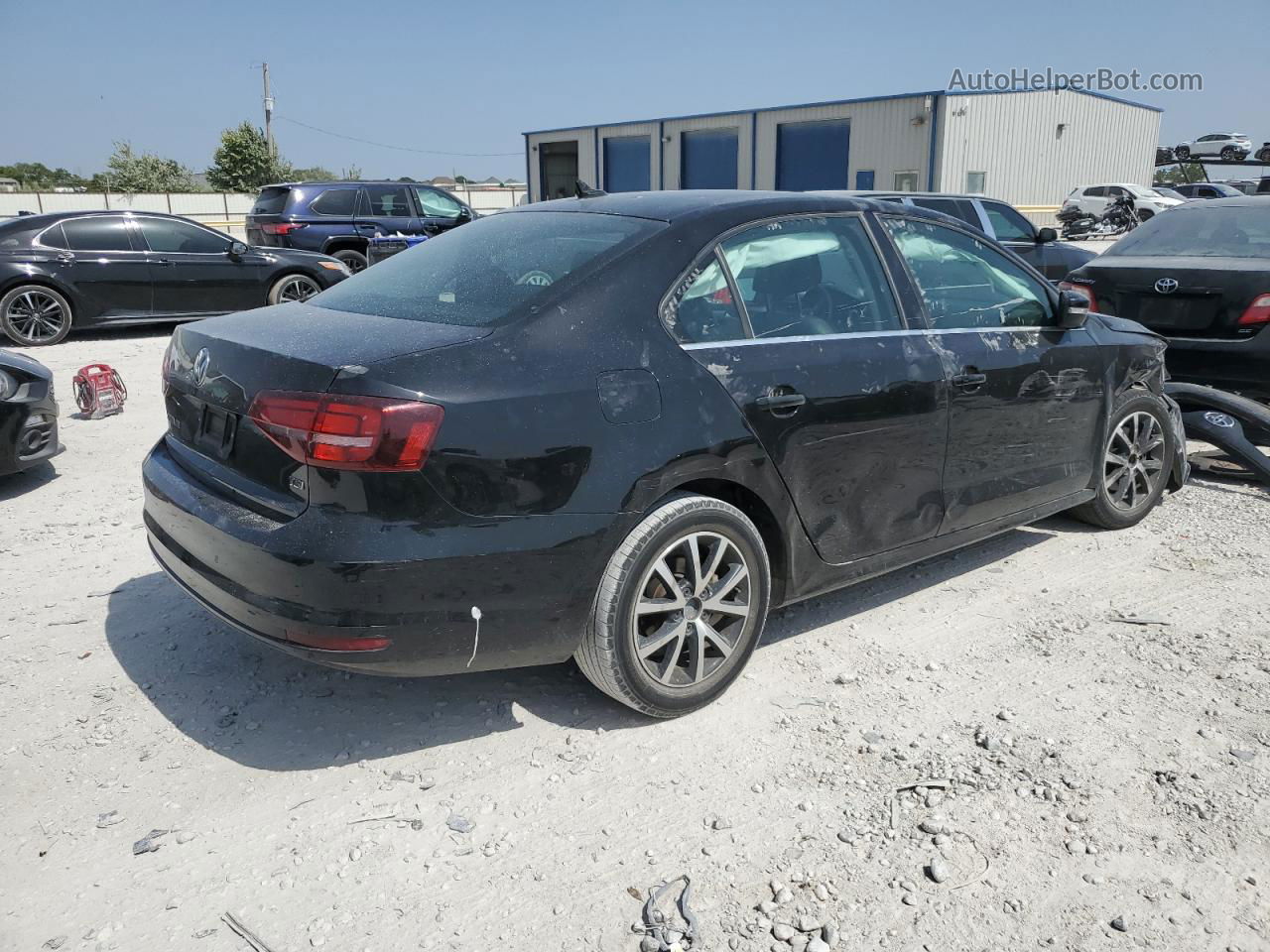 2018 Volkswagen Jetta Se Black vin: 3VWDB7AJ4JM250803