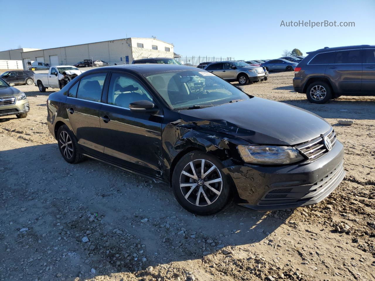 2017 Volkswagen Jetta Se Black vin: 3VWDB7AJ5HM209476