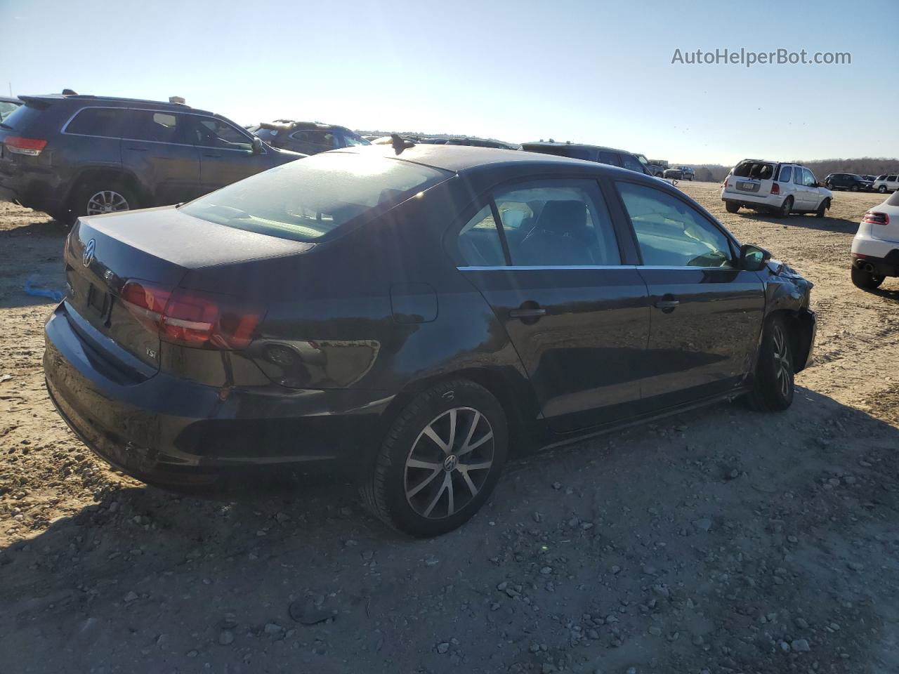 2017 Volkswagen Jetta Se Black vin: 3VWDB7AJ5HM209476