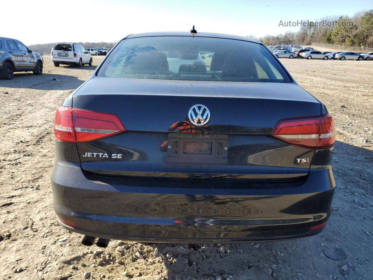 2017 Volkswagen Jetta Se Black vin: 3VWDB7AJ5HM209476