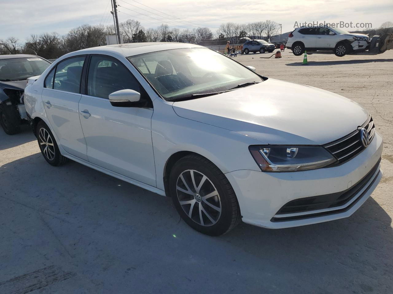 2017 Volkswagen Jetta Se White vin: 3VWDB7AJ5HM254532