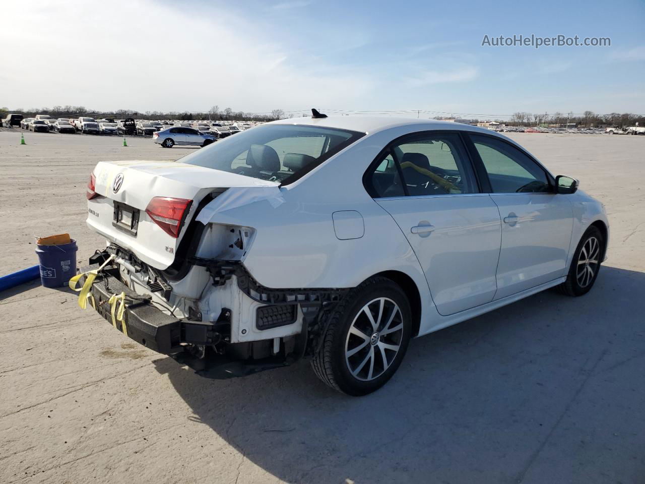 2017 Volkswagen Jetta Se White vin: 3VWDB7AJ5HM254532