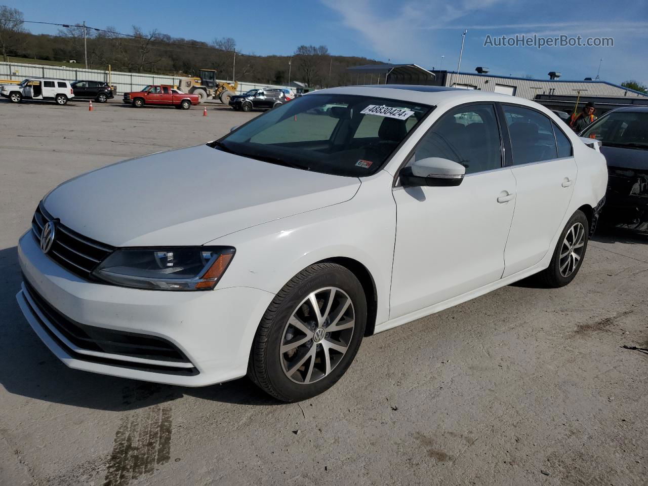 2017 Volkswagen Jetta Se Белый vin: 3VWDB7AJ5HM254532