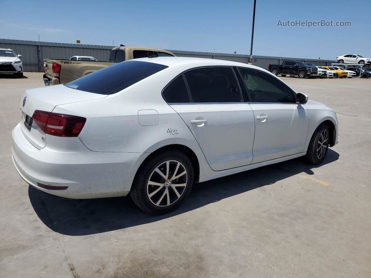 2017 Volkswagen Jetta Se White vin: 3VWDB7AJ5HM294285