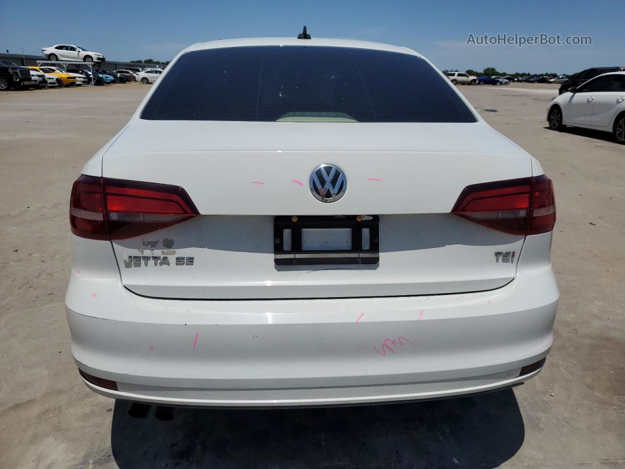 2017 Volkswagen Jetta Se White vin: 3VWDB7AJ5HM294285