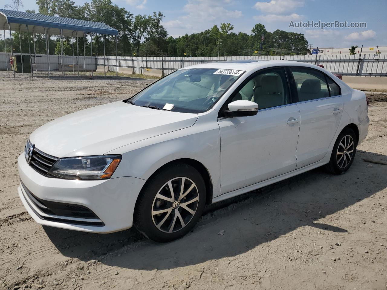 2017 Volkswagen Jetta Se Белый vin: 3VWDB7AJ5HM294772