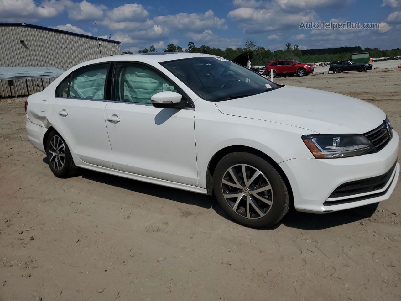 2017 Volkswagen Jetta Se Белый vin: 3VWDB7AJ5HM294772