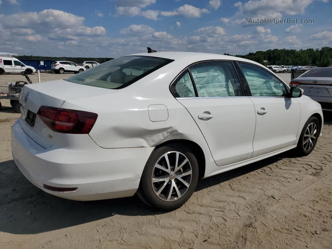 2017 Volkswagen Jetta Se Белый vin: 3VWDB7AJ5HM294772