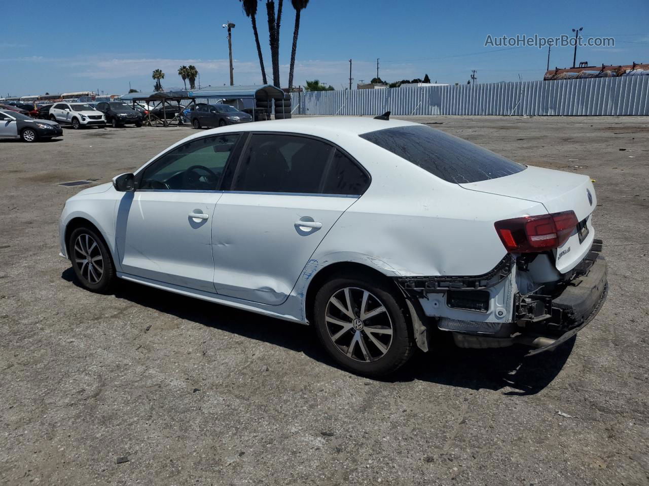 2018 Volkswagen Jetta Se White vin: 3VWDB7AJ5JM216787