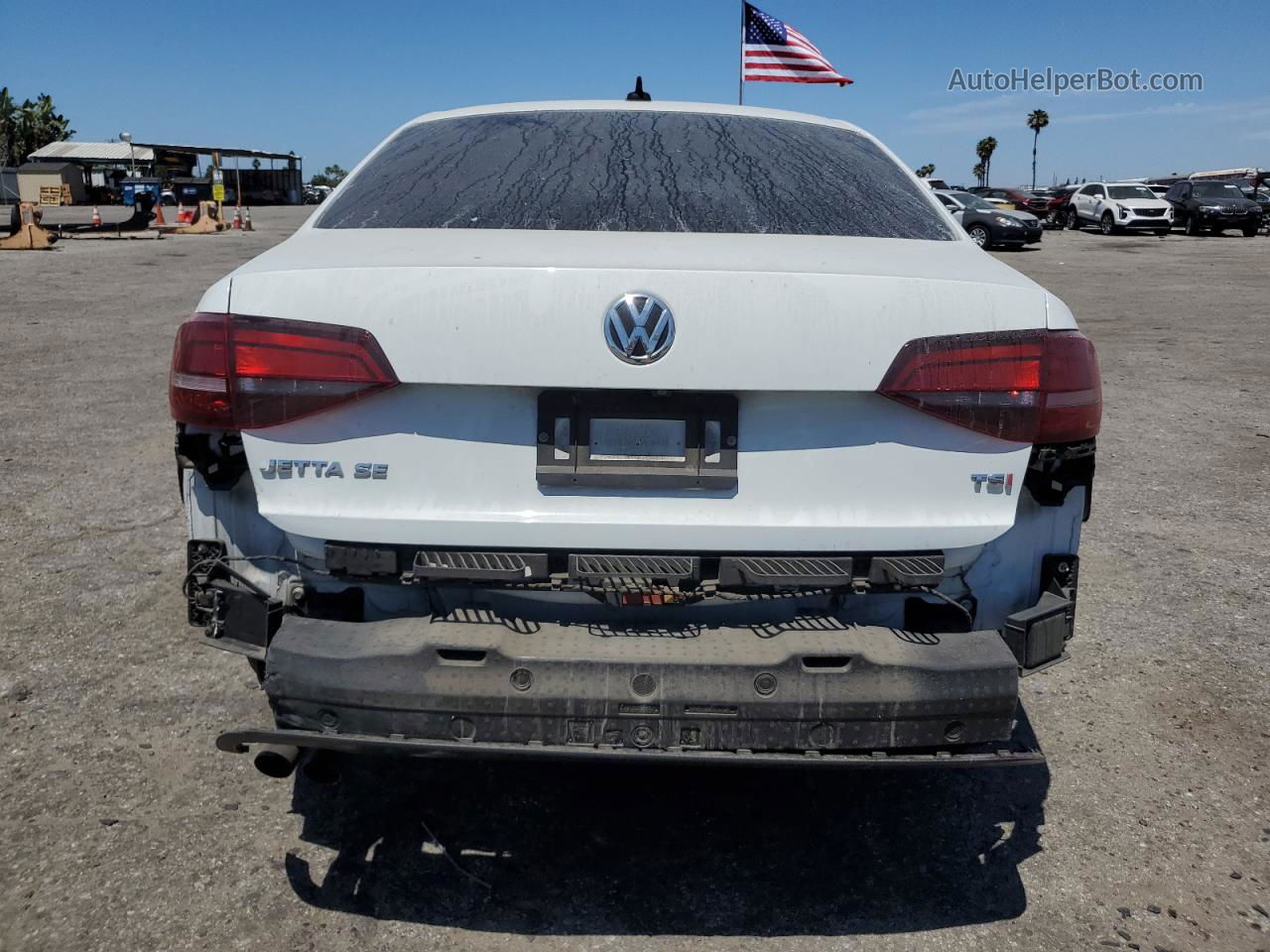 2018 Volkswagen Jetta Se White vin: 3VWDB7AJ5JM216787