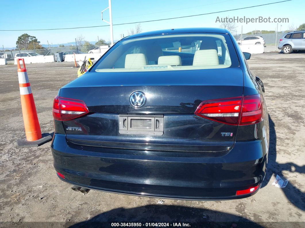 2018 Volkswagen Jetta 1.4t Se/1.4t Wolfsburg Edition Black vin: 3VWDB7AJ5JM221990