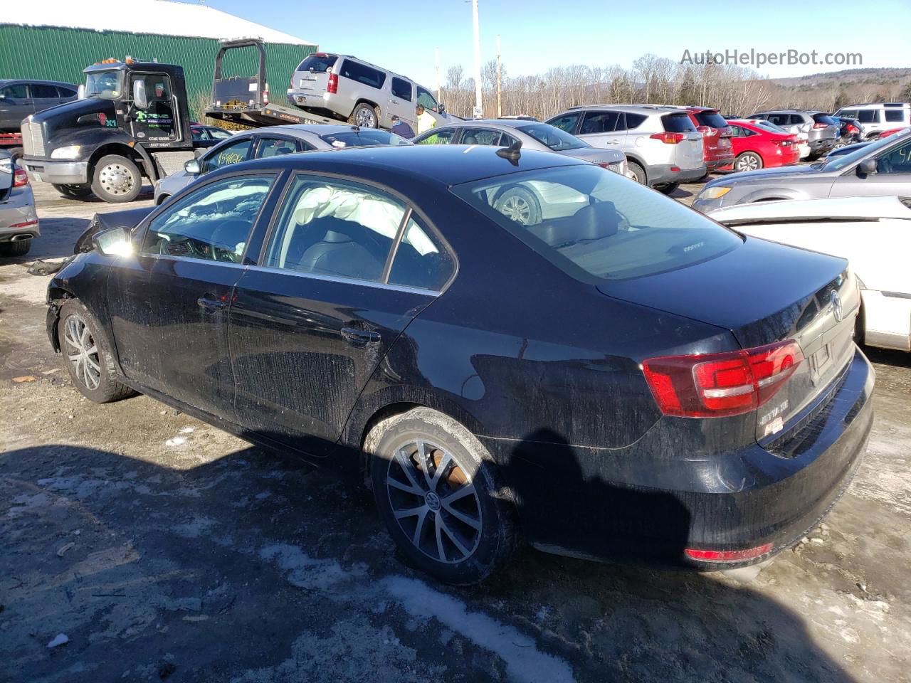 2018 Volkswagen Jetta Se Black vin: 3VWDB7AJ5JM246422