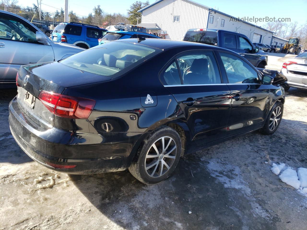 2018 Volkswagen Jetta Se Black vin: 3VWDB7AJ5JM246422