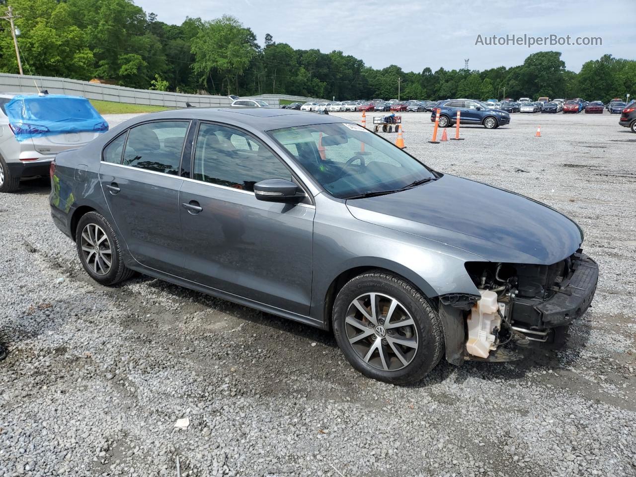 2018 Volkswagen Jetta Se Серый vin: 3VWDB7AJ5JM261065