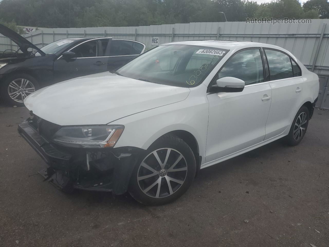 2017 Volkswagen Jetta Se White vin: 3VWDB7AJ6HM230658