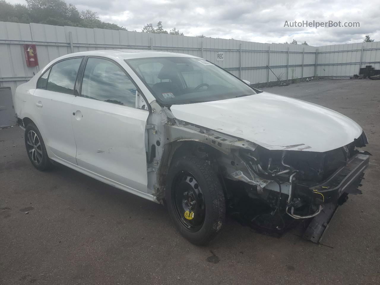 2017 Volkswagen Jetta Se White vin: 3VWDB7AJ6HM230658