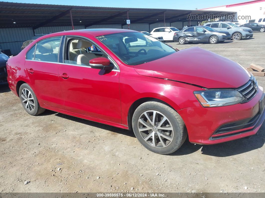 2017 Volkswagen Jetta 1.4t Se Красный vin: 3VWDB7AJ6HM232622