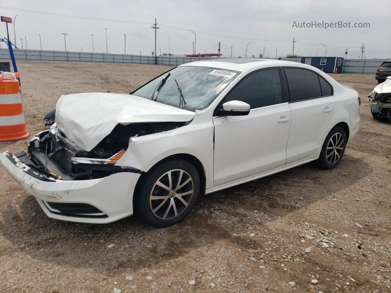 2017 Volkswagen Jetta Se Белый vin: 3VWDB7AJ6HM266382