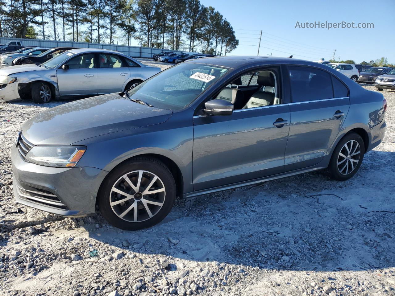 2017 Volkswagen Jetta Se Gray vin: 3VWDB7AJ6HM279536