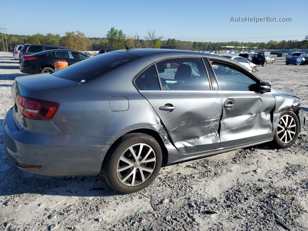 2017 Volkswagen Jetta Se Gray vin: 3VWDB7AJ6HM279536