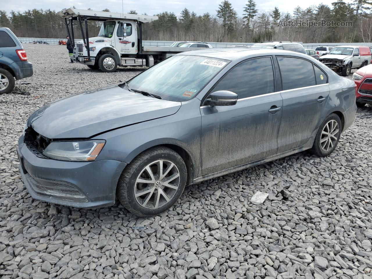 2017 Volkswagen Jetta Se Gray vin: 3VWDB7AJ6HM291749