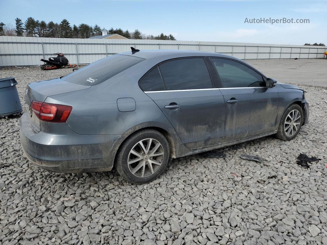 2017 Volkswagen Jetta Se Gray vin: 3VWDB7AJ6HM291749