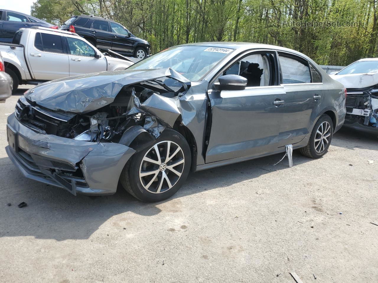 2017 Volkswagen Jetta Se Charcoal vin: 3VWDB7AJ6HM297471