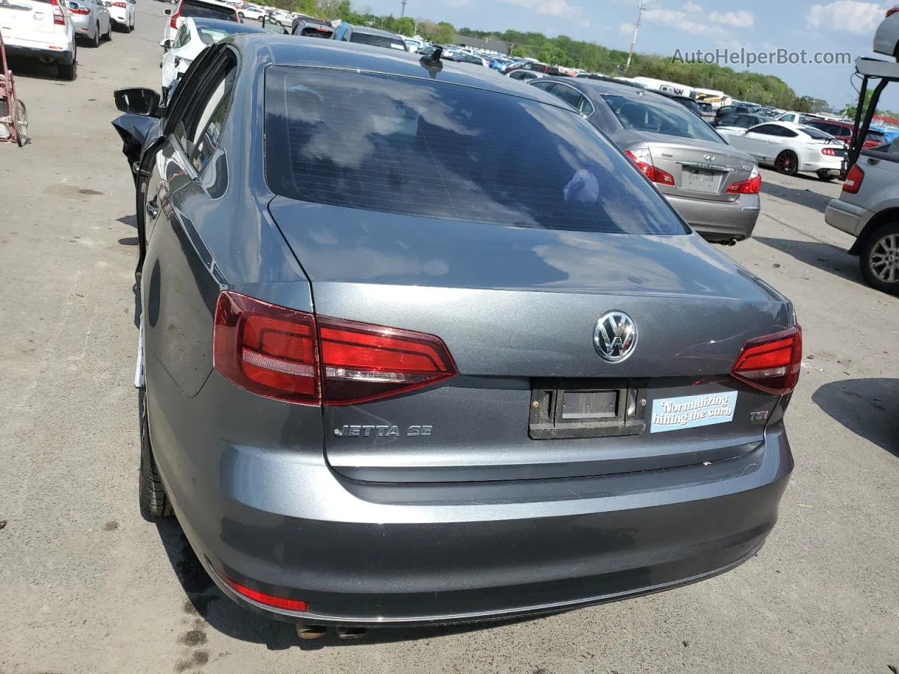 2017 Volkswagen Jetta Se Charcoal vin: 3VWDB7AJ6HM297471