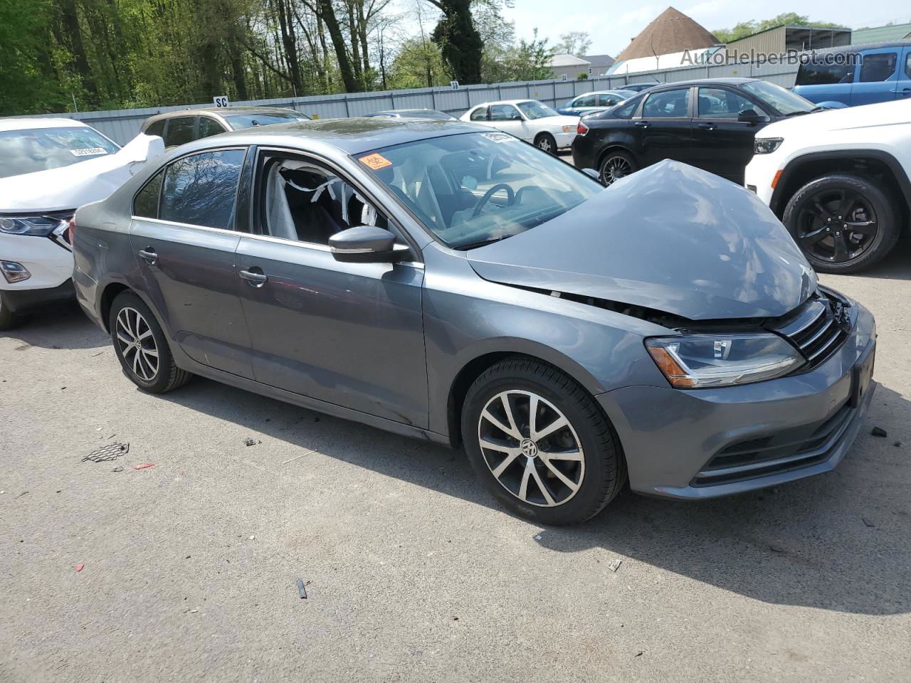 2017 Volkswagen Jetta Se Charcoal vin: 3VWDB7AJ6HM297471