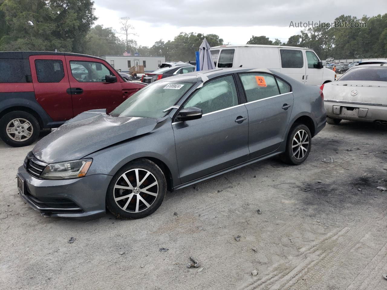 2017 Volkswagen Jetta Se Gray vin: 3VWDB7AJ6HM347320