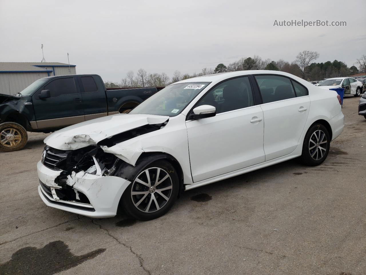 2017 Volkswagen Jetta Se White vin: 3VWDB7AJ6HM358382