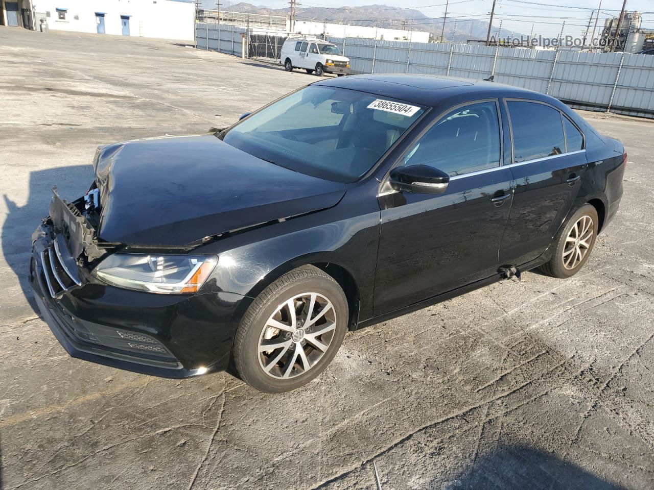 2017 Volkswagen Jetta Se Black vin: 3VWDB7AJ6HM392564