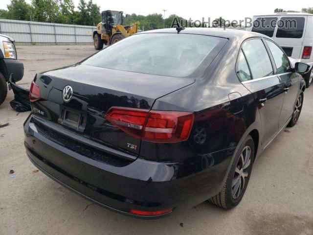 2017 Volkswagen Jetta Se Черный vin: 3VWDB7AJ6HM400369