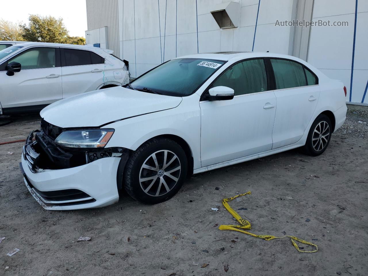 2017 Volkswagen Jetta Se White vin: 3VWDB7AJ6HM411369