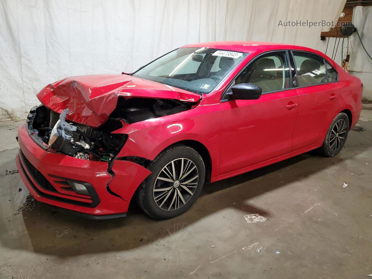 2018 Volkswagen Jetta Se Red vin: 3VWDB7AJ6JM222288