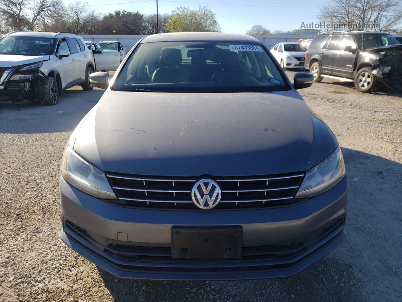 2018 Volkswagen Jetta Se Gray vin: 3VWDB7AJ6JM233100