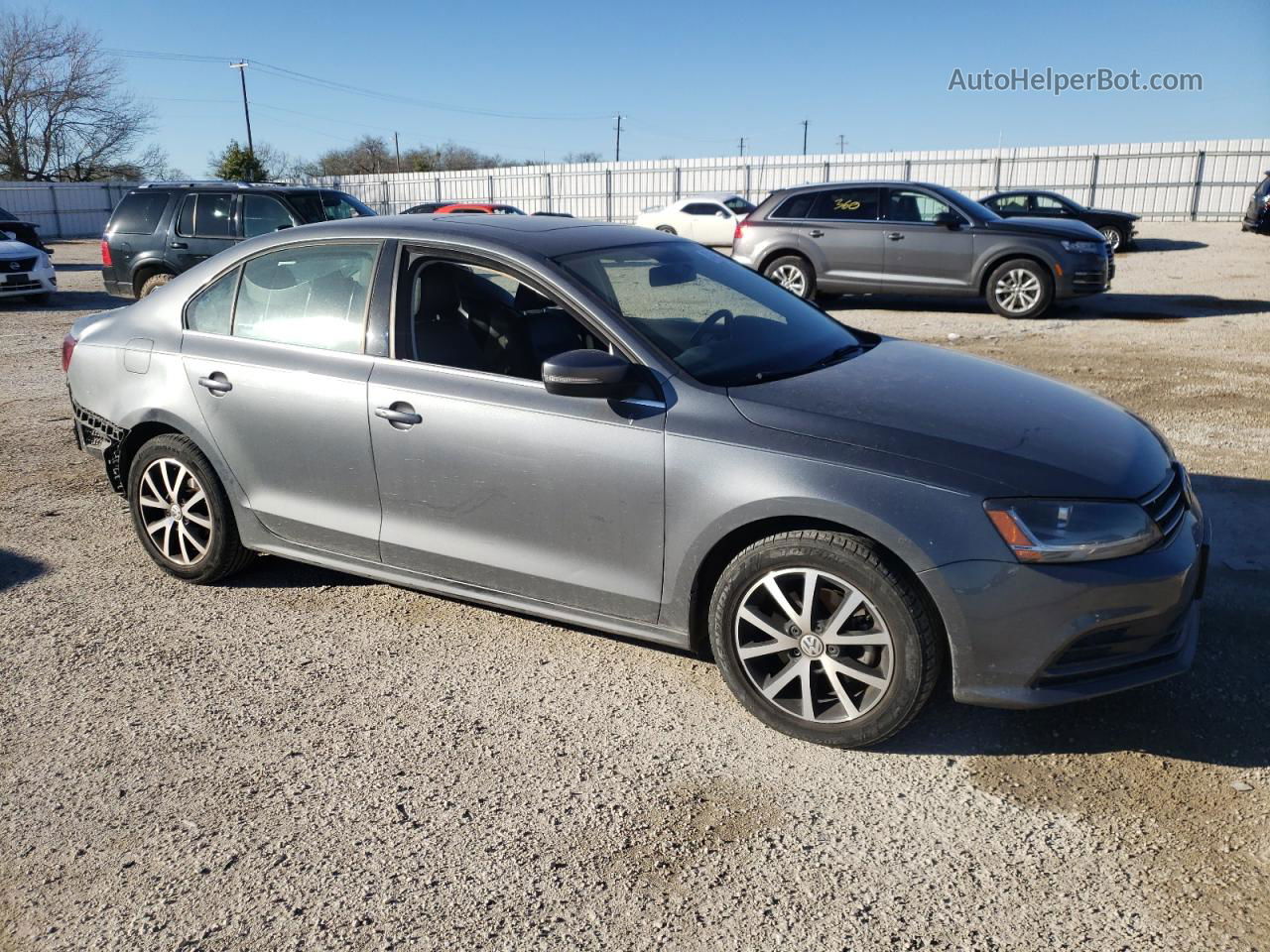 2018 Volkswagen Jetta Se Gray vin: 3VWDB7AJ6JM233100