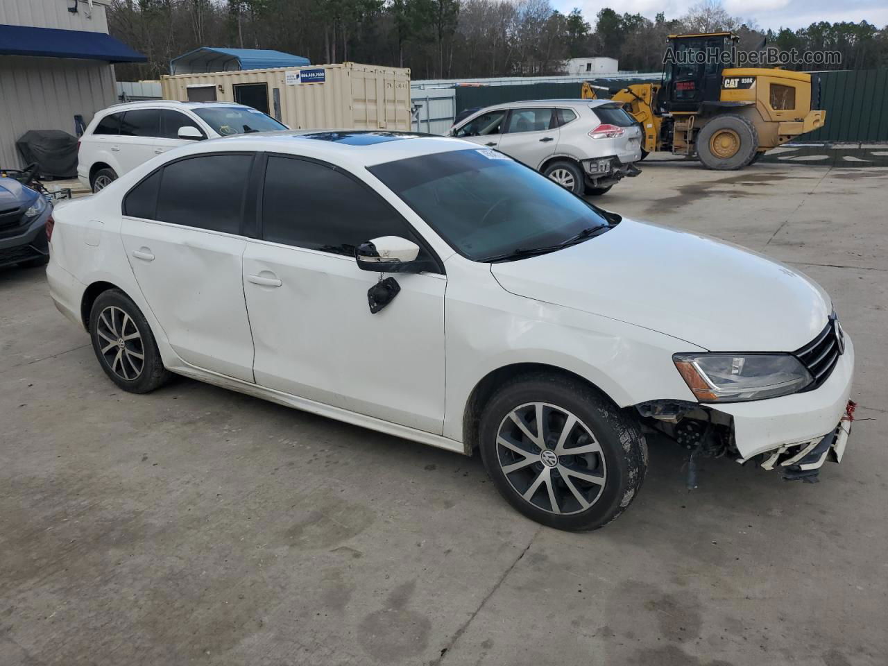 2018 Volkswagen Jetta Se White vin: 3VWDB7AJ6JM238524