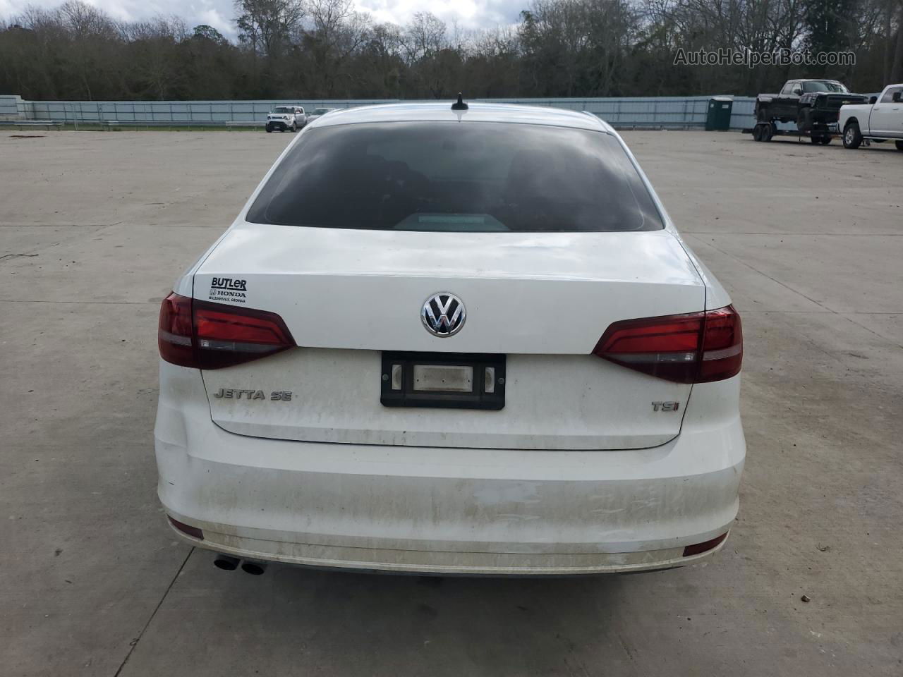 2018 Volkswagen Jetta Se White vin: 3VWDB7AJ6JM238524