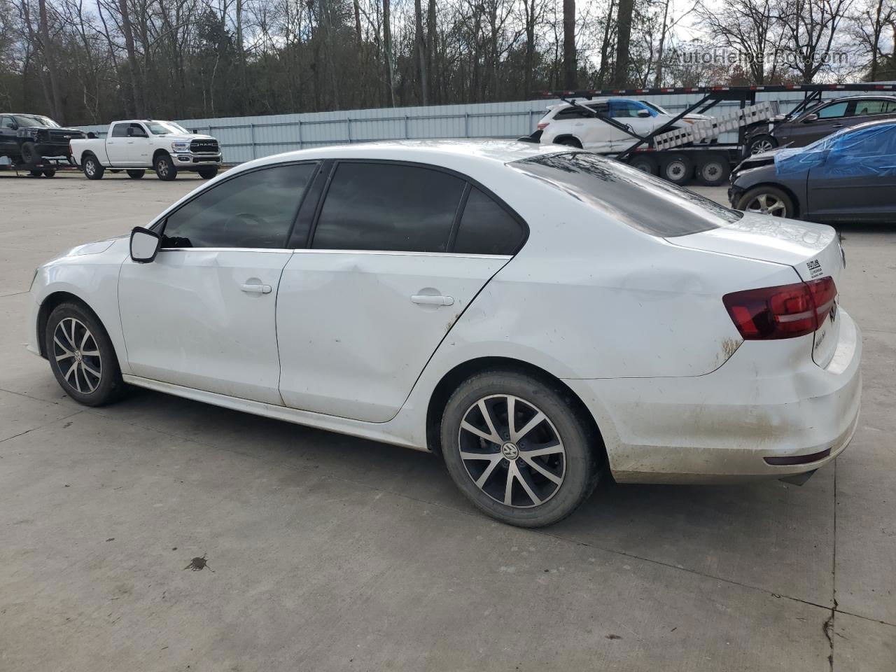 2018 Volkswagen Jetta Se White vin: 3VWDB7AJ6JM238524