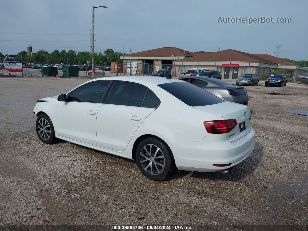 2018 Volkswagen Jetta 1.4t Se/1.4t Wolfsburg Edition White vin: 3VWDB7AJ6JM250107