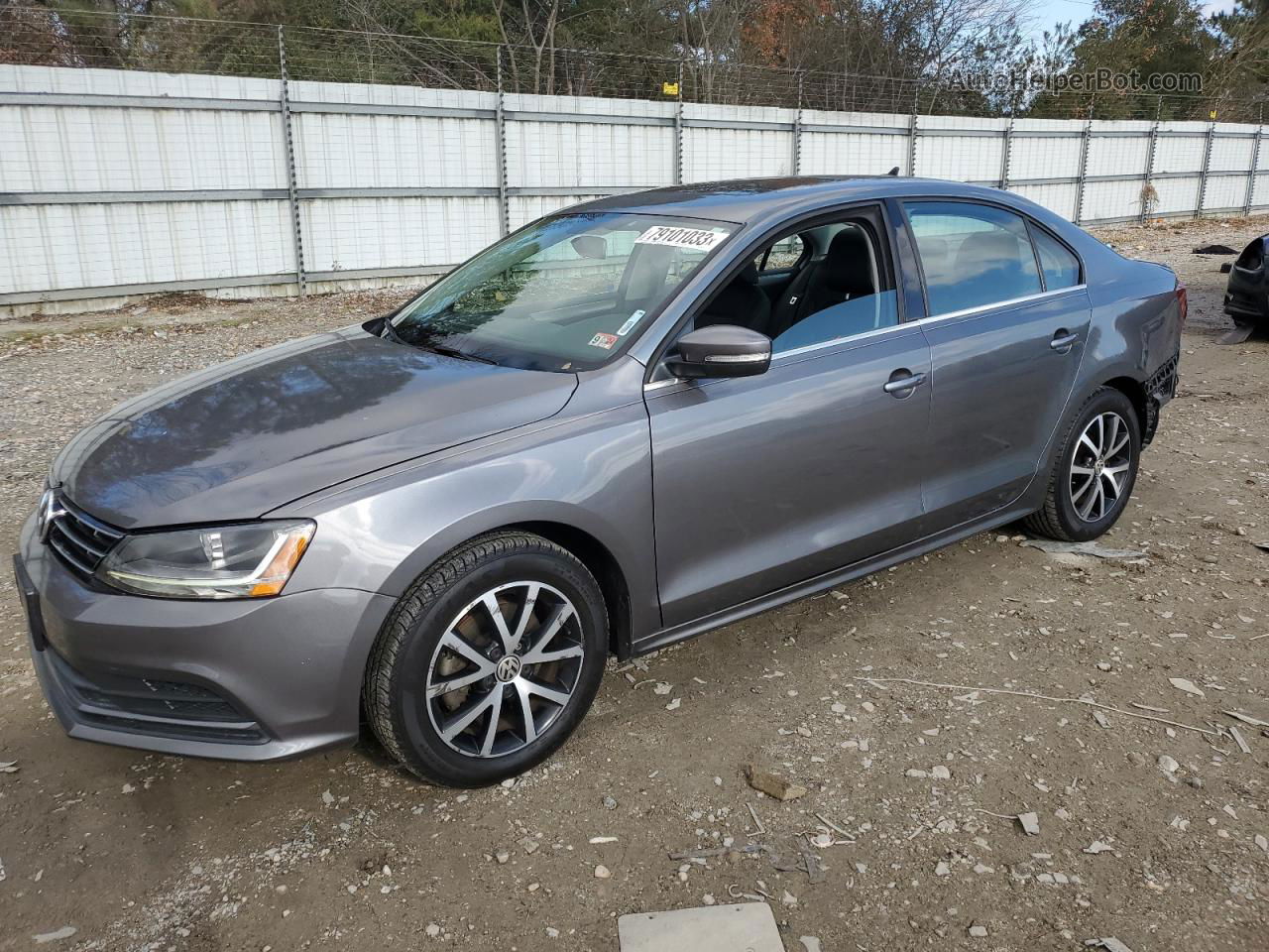 2018 Volkswagen Jetta Se Gray vin: 3VWDB7AJ6JM257753