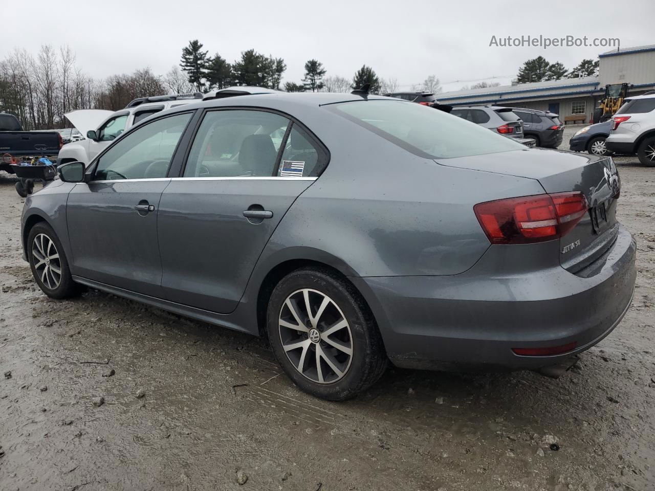 2018 Volkswagen Jetta Se Gray vin: 3VWDB7AJ6JM258658