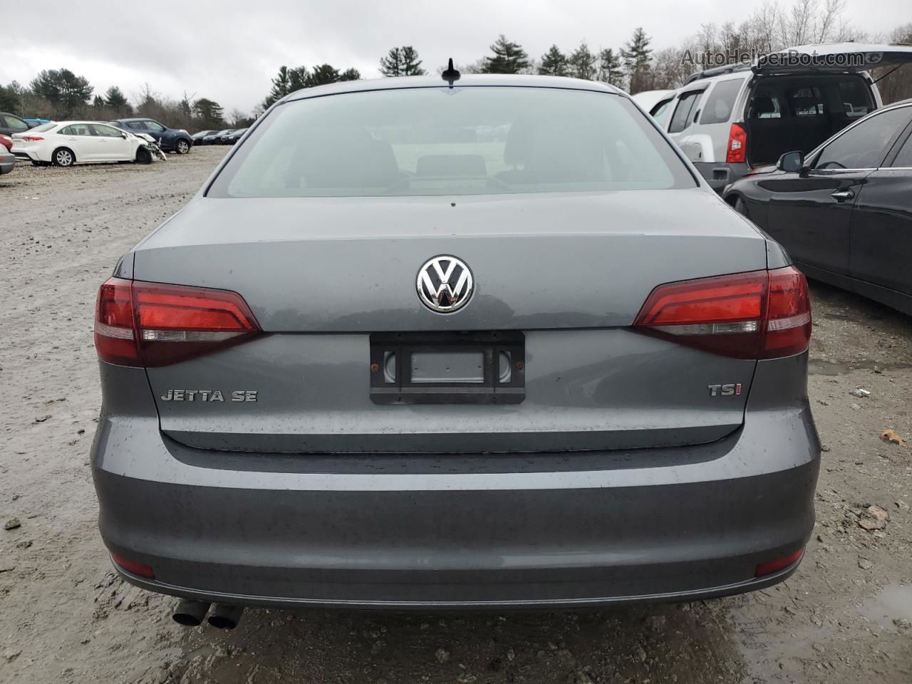 2018 Volkswagen Jetta Se Gray vin: 3VWDB7AJ6JM258658