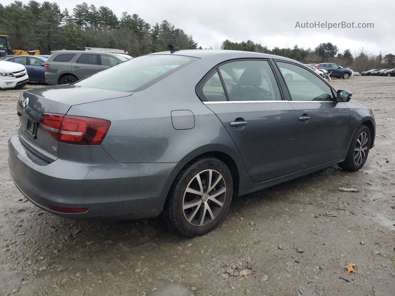 2018 Volkswagen Jetta Se Gray vin: 3VWDB7AJ6JM258658