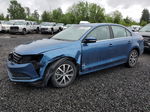 2018 Volkswagen Jetta Se Blue vin: 3VWDB7AJ6JM260894